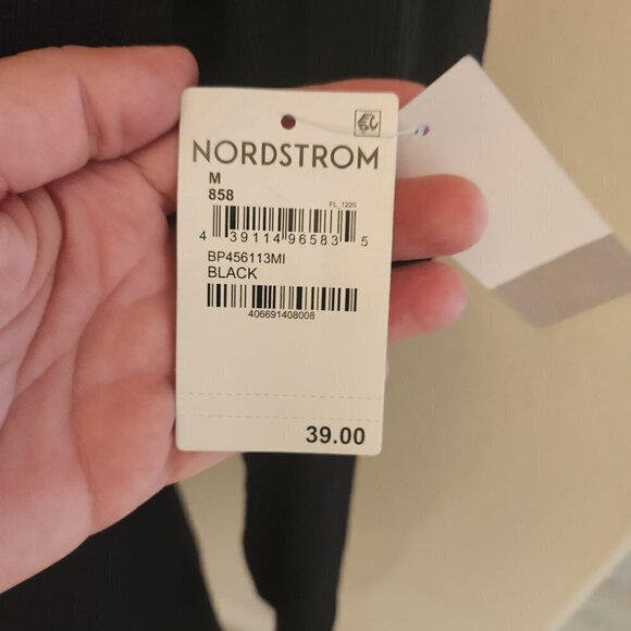 BP Nordstroms Black Ribbed Dress. NWT. Size Medium - Picture 4 of 10